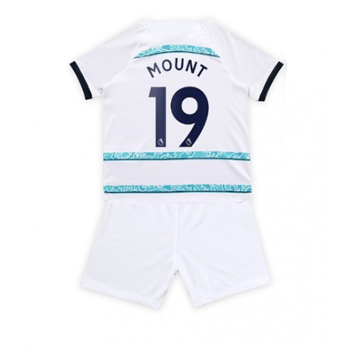 Chelsea Mason Mount #19 kläder Barn 2022-23 Bortatröja Kortärmad (+ korta byxor) Chelsea Mason Mount #19 kläder Barn 2022-23 Bortatröja Kortärmad (+ korta byxor)